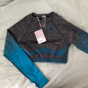 Gymshark Amplify Seamless Long Sleeve Crop Top